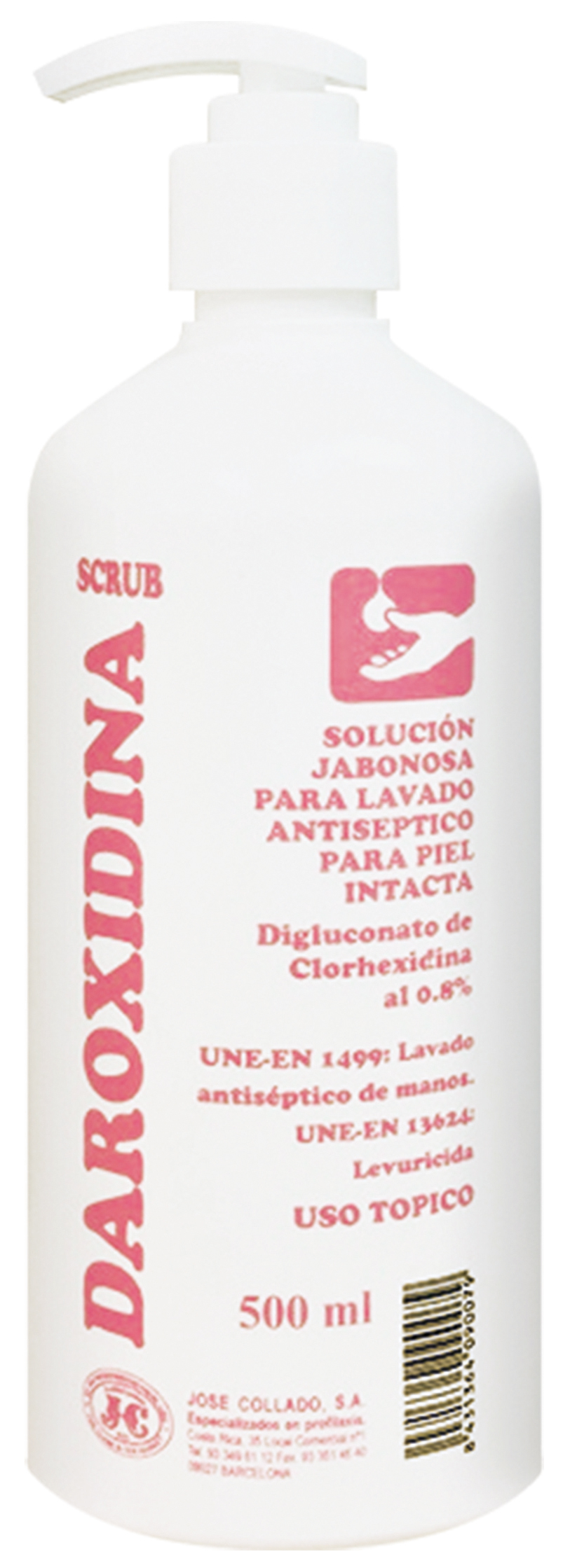 DAROXIDINA Jabón antiséptico  Frasco 500 ml.