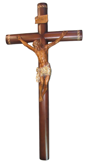 CRUZ GRECA CRISTO 80 MADERA