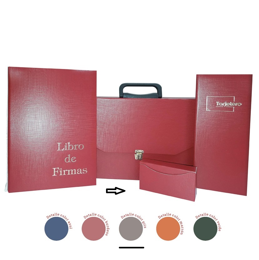 CAJA TARJETERO BOOK ALGORA GRIS