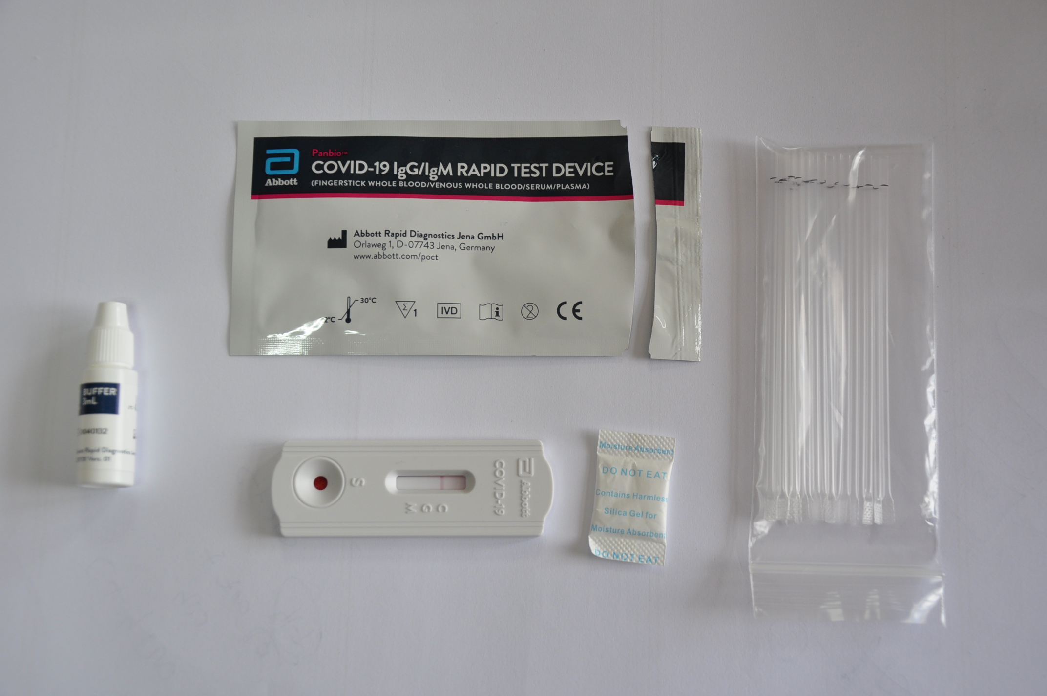 PAQUETE 25 TEST COVID DE ANTIGENOS lgG / lgM