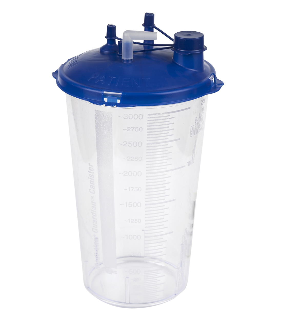 VASO ASP. 3 L. C/TAPA PLAST. AZUL