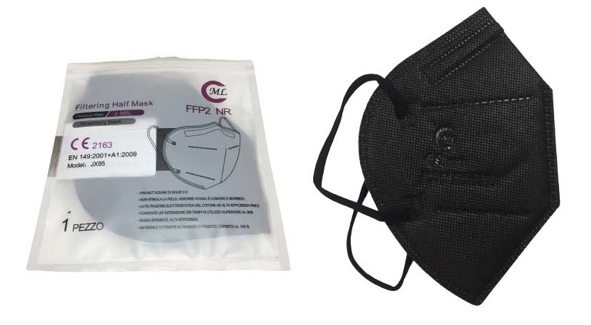 MASCARILLA  FFP2 S/VALVULA NEGRA