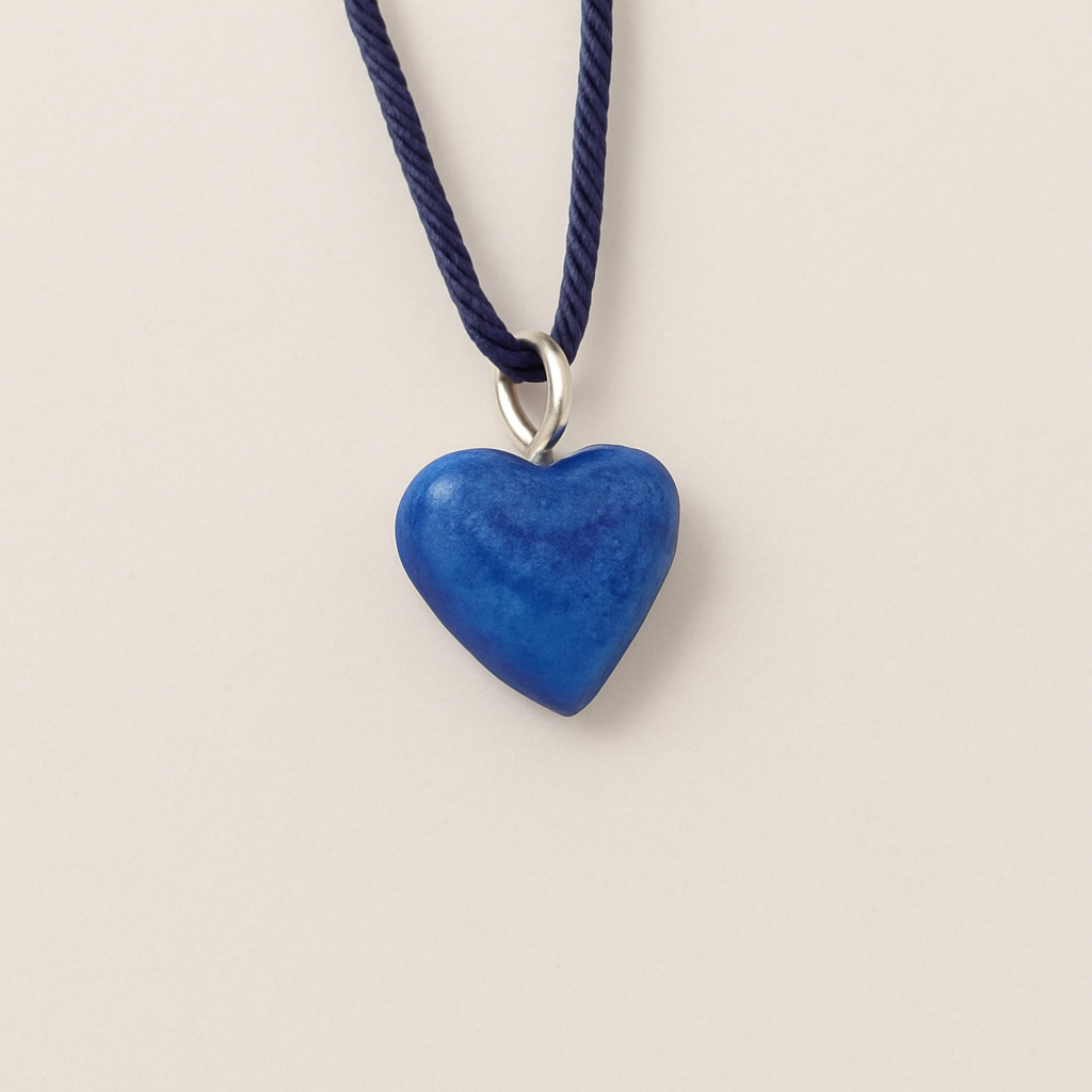 COLGANTE JOYA ALABASTRO # CORAZON AZUL